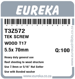 T3Z572 - Tek Screw Wood -T3Z572_Label_T